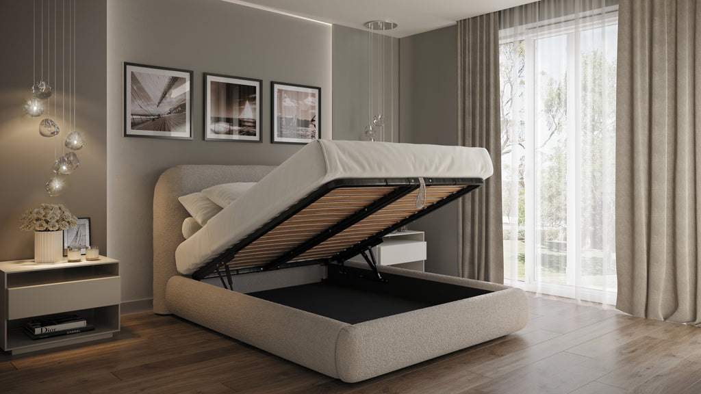 Squishy in Static / Fixed Frame, Squishy in Manual Ottoman Frame, Squishyin Power Ottoman Frame