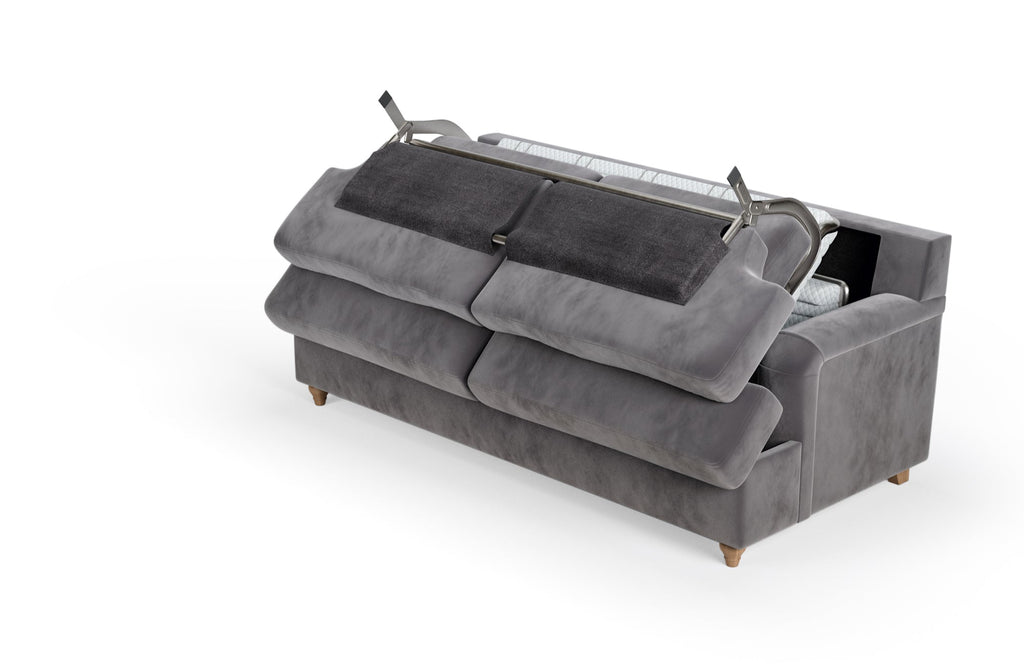 Comfortable & Stylish Grey Retro Sofa